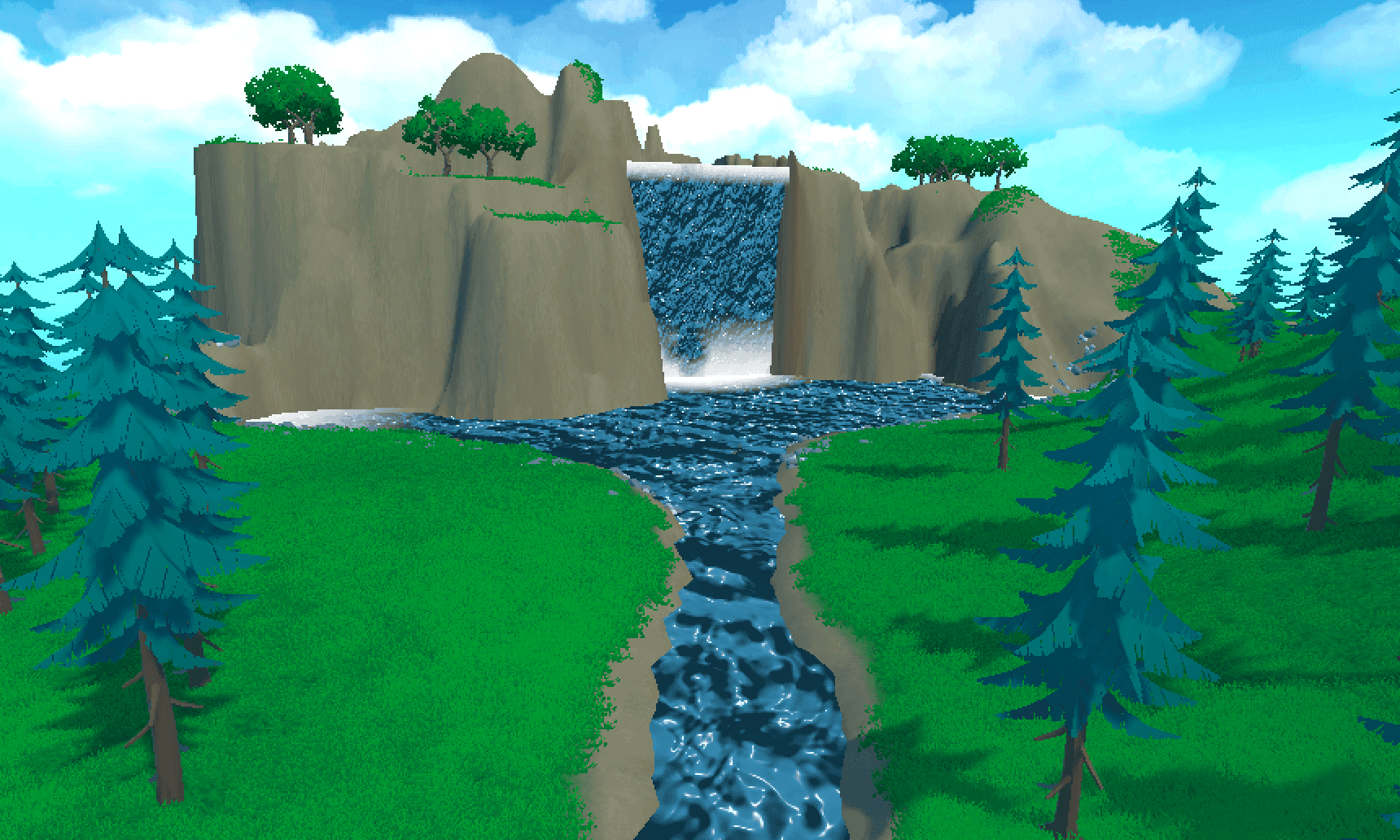 final scene with all shaders and environment together