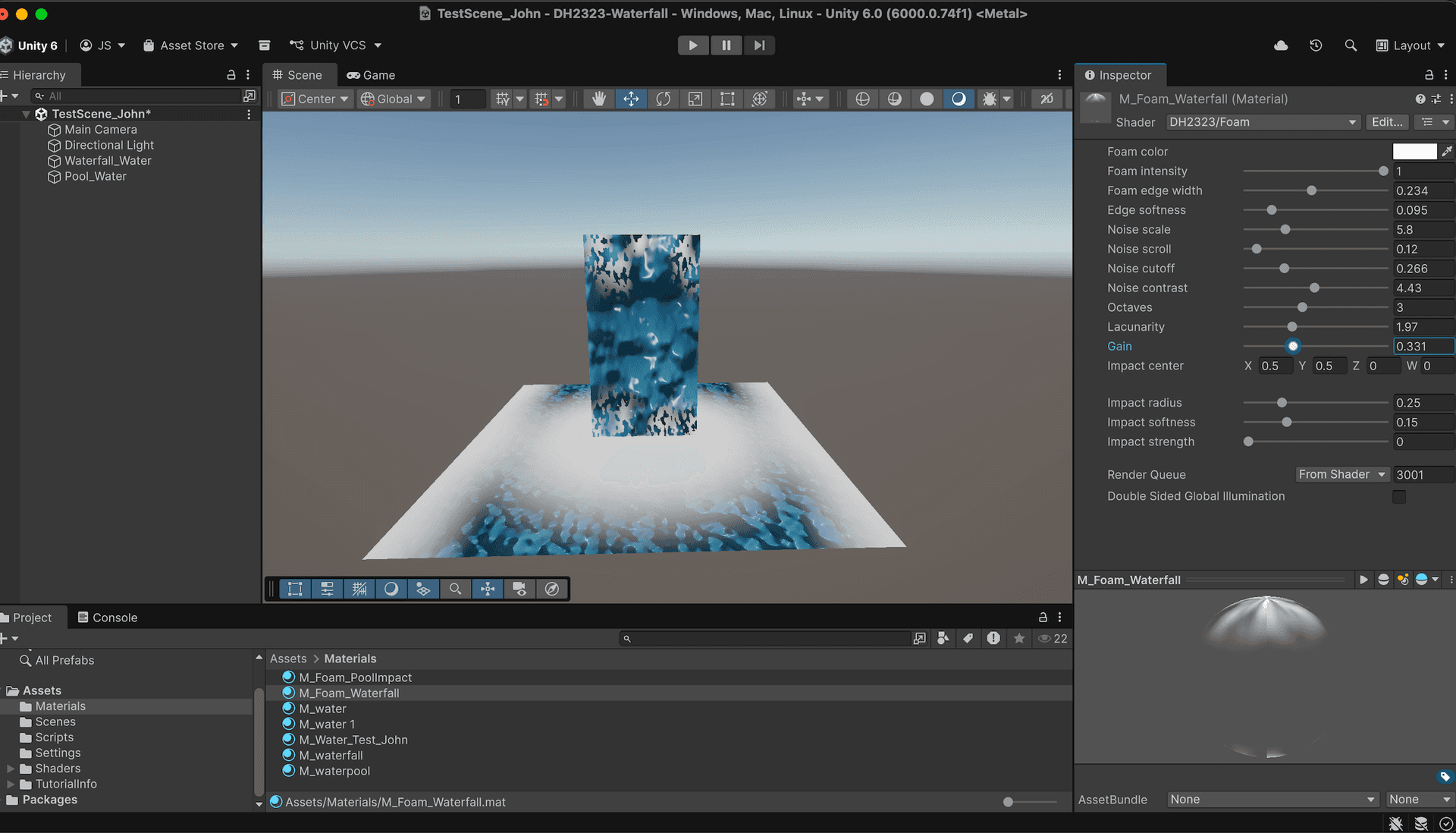 improved stylized foam with softer breakup